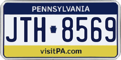 PA license plate JTH8569