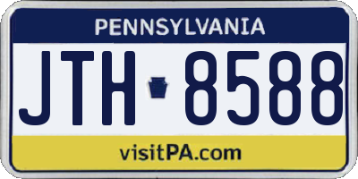 PA license plate JTH8588