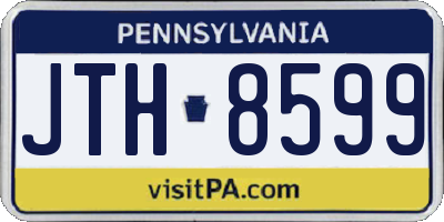 PA license plate JTH8599