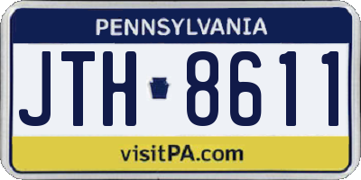PA license plate JTH8611