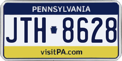 PA license plate JTH8628