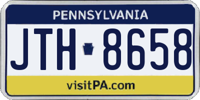 PA license plate JTH8658