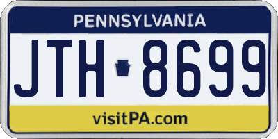 PA license plate JTH8699