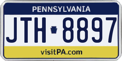 PA license plate JTH8897