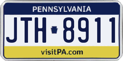 PA license plate JTH8911
