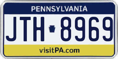 PA license plate JTH8969