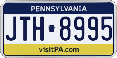 PA license plate JTH8995
