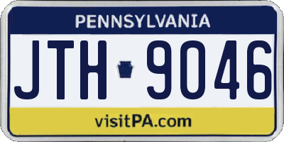 PA license plate JTH9046