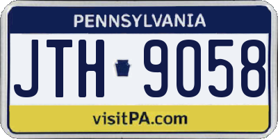 PA license plate JTH9058
