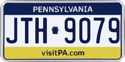 PA license plate JTH9079