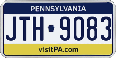 PA license plate JTH9083