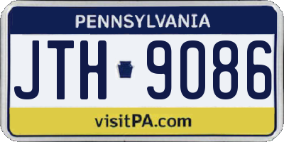 PA license plate JTH9086