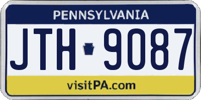 PA license plate JTH9087