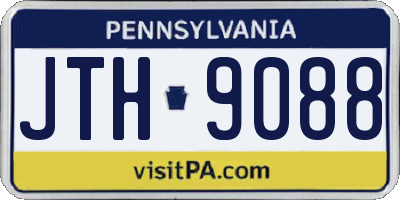 PA license plate JTH9088
