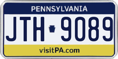 PA license plate JTH9089