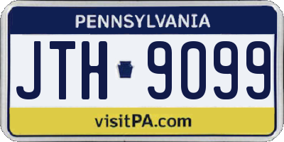 PA license plate JTH9099