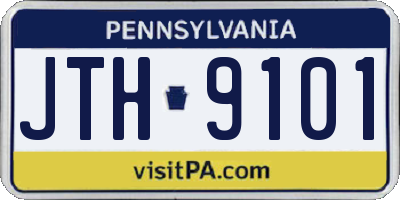 PA license plate JTH9101