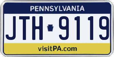 PA license plate JTH9119