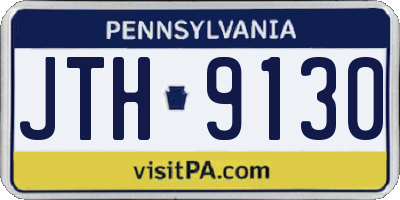 PA license plate JTH9130