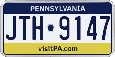 PA license plate JTH9147