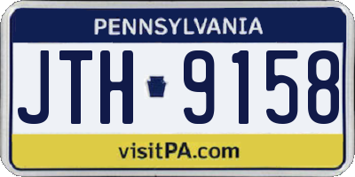 PA license plate JTH9158