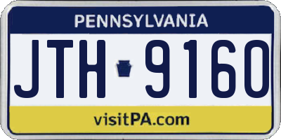 PA license plate JTH9160