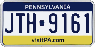 PA license plate JTH9161