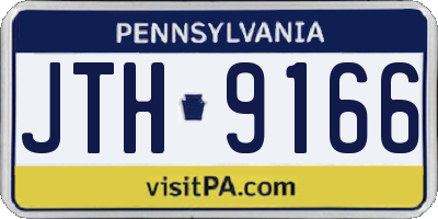 PA license plate JTH9166