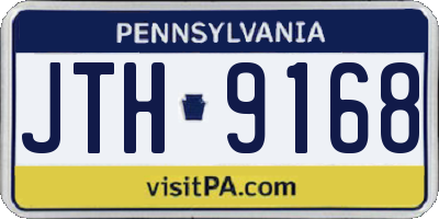 PA license plate JTH9168