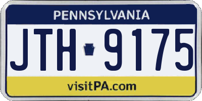 PA license plate JTH9175