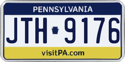 PA license plate JTH9176