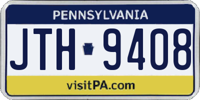 PA license plate JTH9408