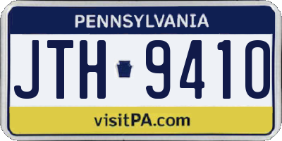 PA license plate JTH9410