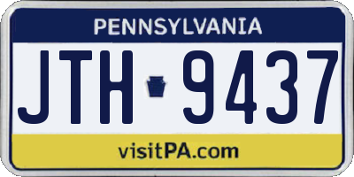 PA license plate JTH9437