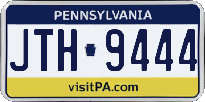 PA license plate JTH9444