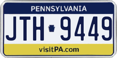 PA license plate JTH9449