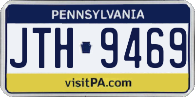 PA license plate JTH9469