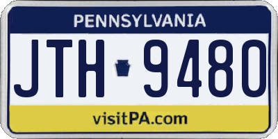 PA license plate JTH9480