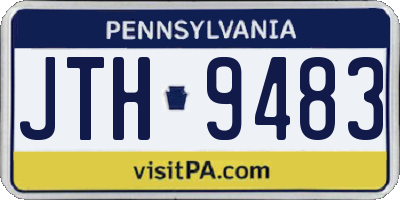 PA license plate JTH9483
