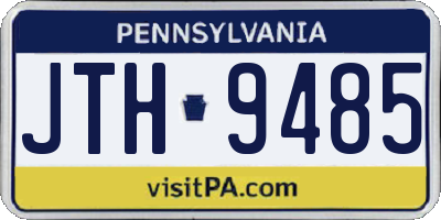 PA license plate JTH9485