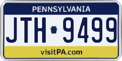 PA license plate JTH9499