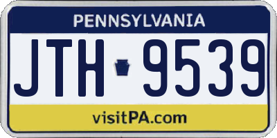 PA license plate JTH9539