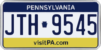 PA license plate JTH9545
