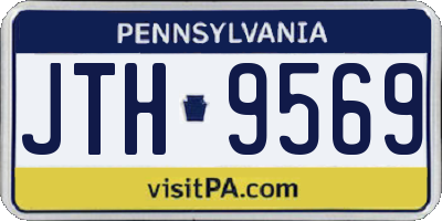 PA license plate JTH9569