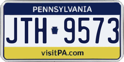 PA license plate JTH9573