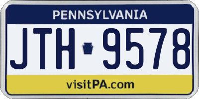 PA license plate JTH9578