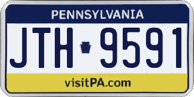 PA license plate JTH9591