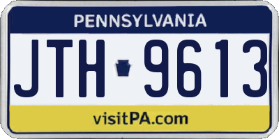 PA license plate JTH9613