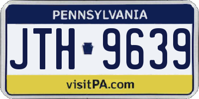PA license plate JTH9639