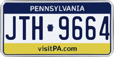 PA license plate JTH9664